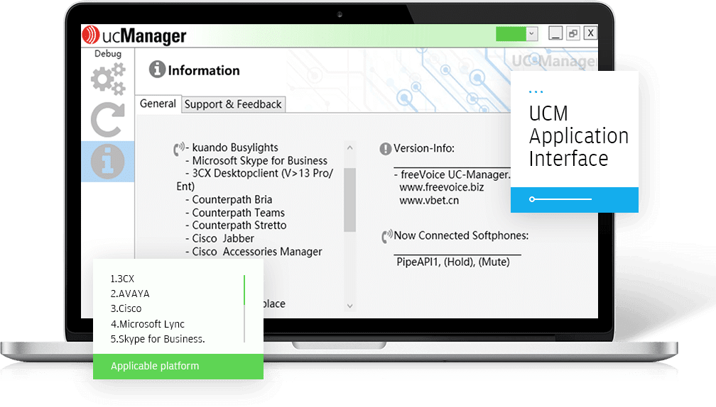 UCM Application Interface